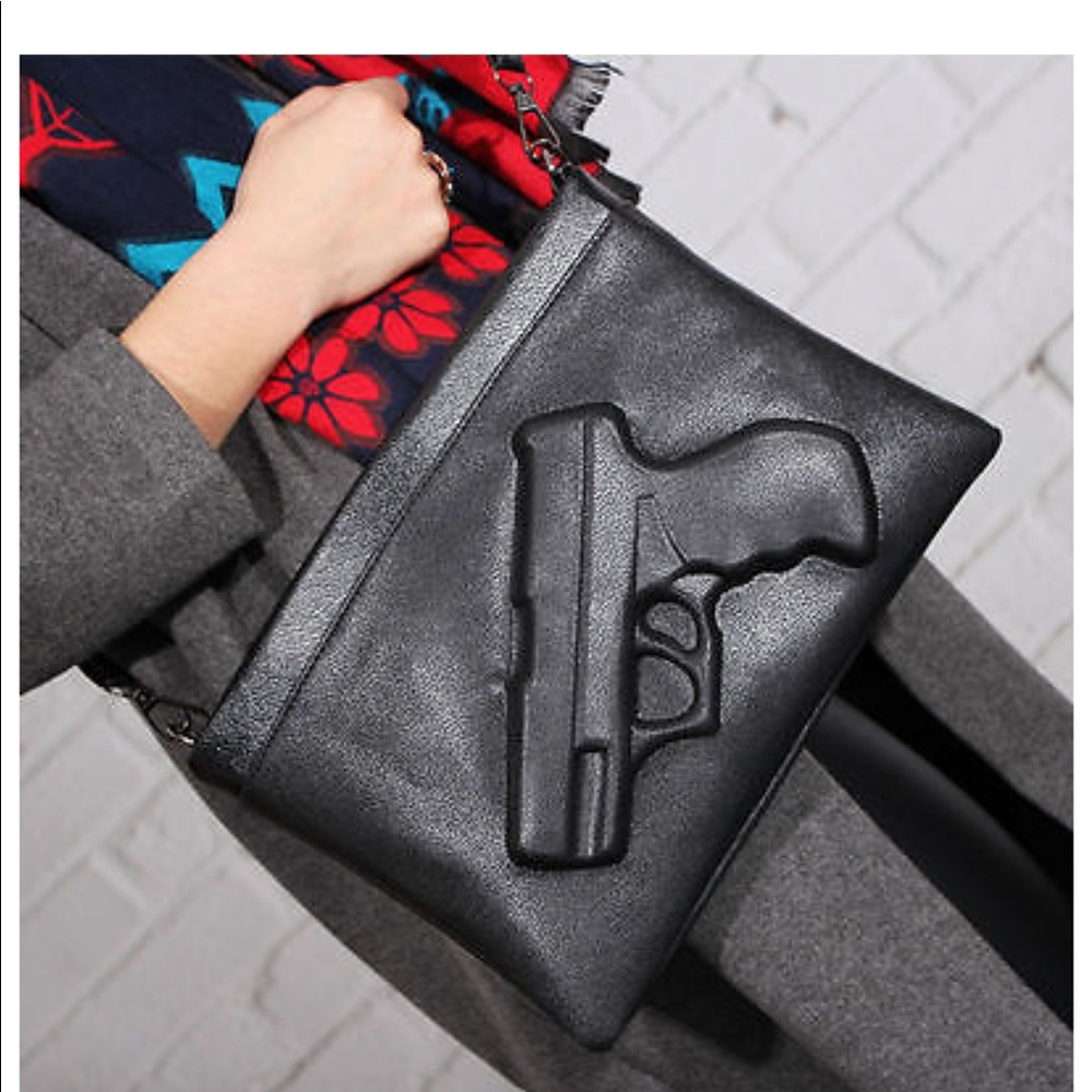 Embossed Revolver Handbag